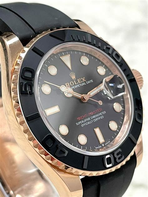 rolex yachtmaster rose gold rubber review|Rolex Yacht-Master price new.